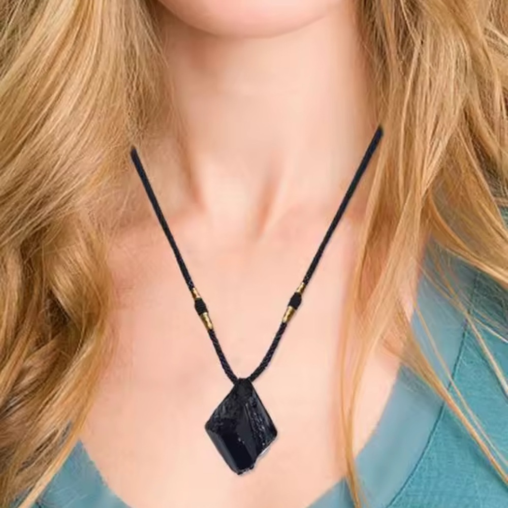 Natural Stone Necklace – Natural Crystal Healing Stone Pendant for Men & Women - Picture 16 of 17